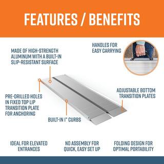 EZ-ACCESS SUITCASE 8 ft. Singlefold Portable Aluminum Ramp SUITCASE SF08