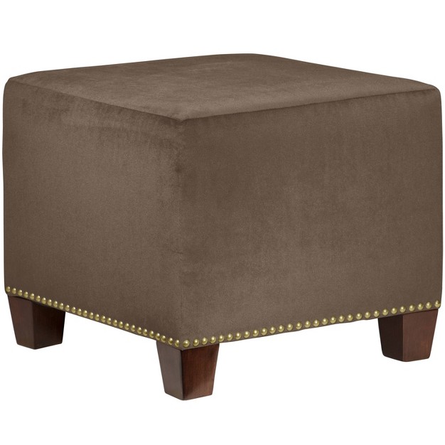 Skyline Furniture Square Nail Button Ottoman