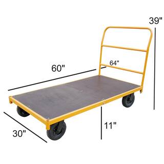 PRO-SERIES 750 lbs. 5 ft. Steel Platform Utility Cart 806465