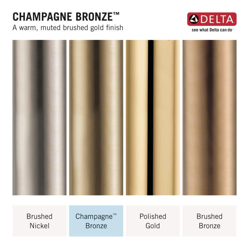 Delta Arvo 4 in Centerset 2Handle Bathroom Faucet in Champagne Bronze