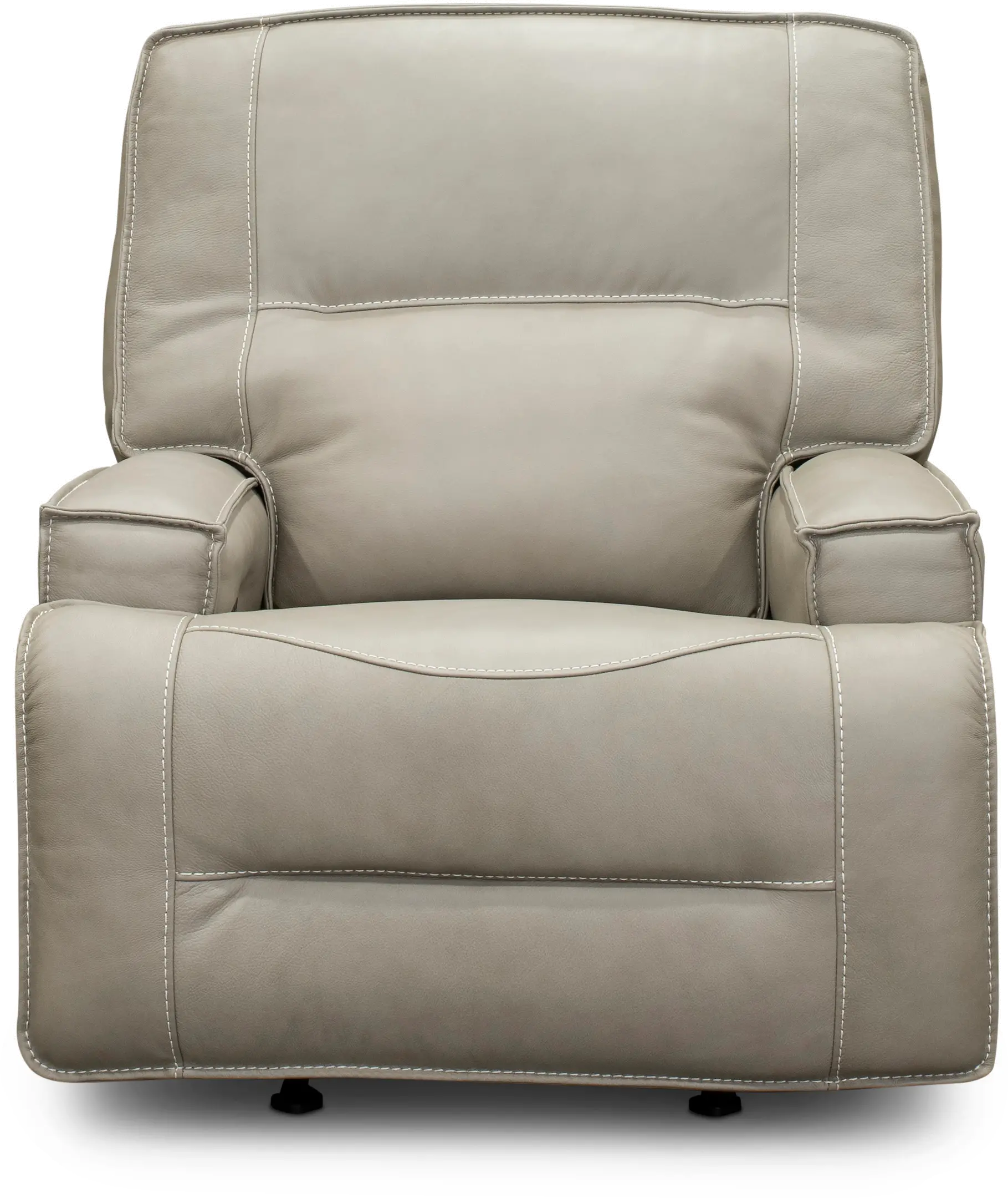 Rockies Beige Power Glider Recliner with Adjustable Lumbar