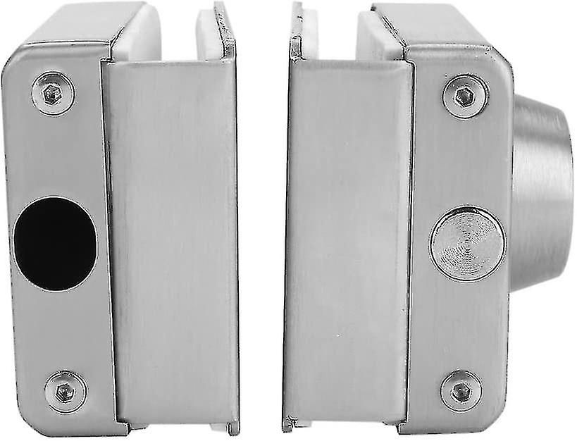 5-15mm Stainless Steel Door Lock Anti-theft Security Lock Frameless Push Sliding Door Lock With Keysone Piece