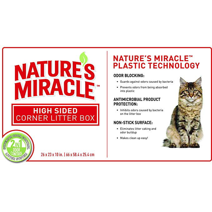 Nature’s Miracle High-Sided Corner Litter Box