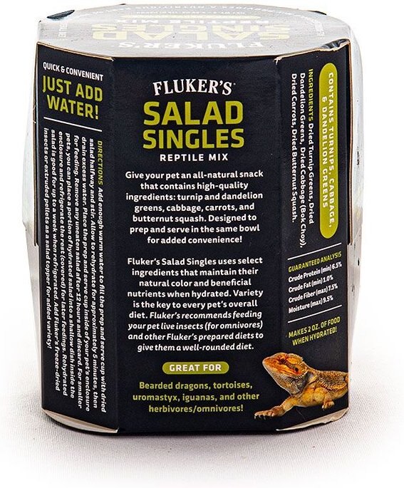 Fluker's Salad Singles Reptile Mix Reptile Food， 3-pack