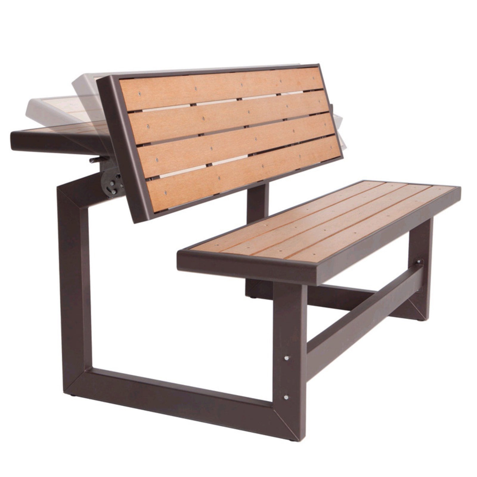 Lifetime Products Brown Wood Grain Convertible Bench