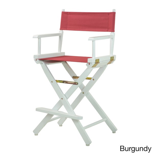 White Frame 24-inch Director's Chair