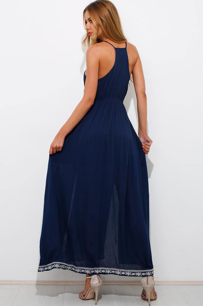 Long Lost Summer Maxi Dress Navy