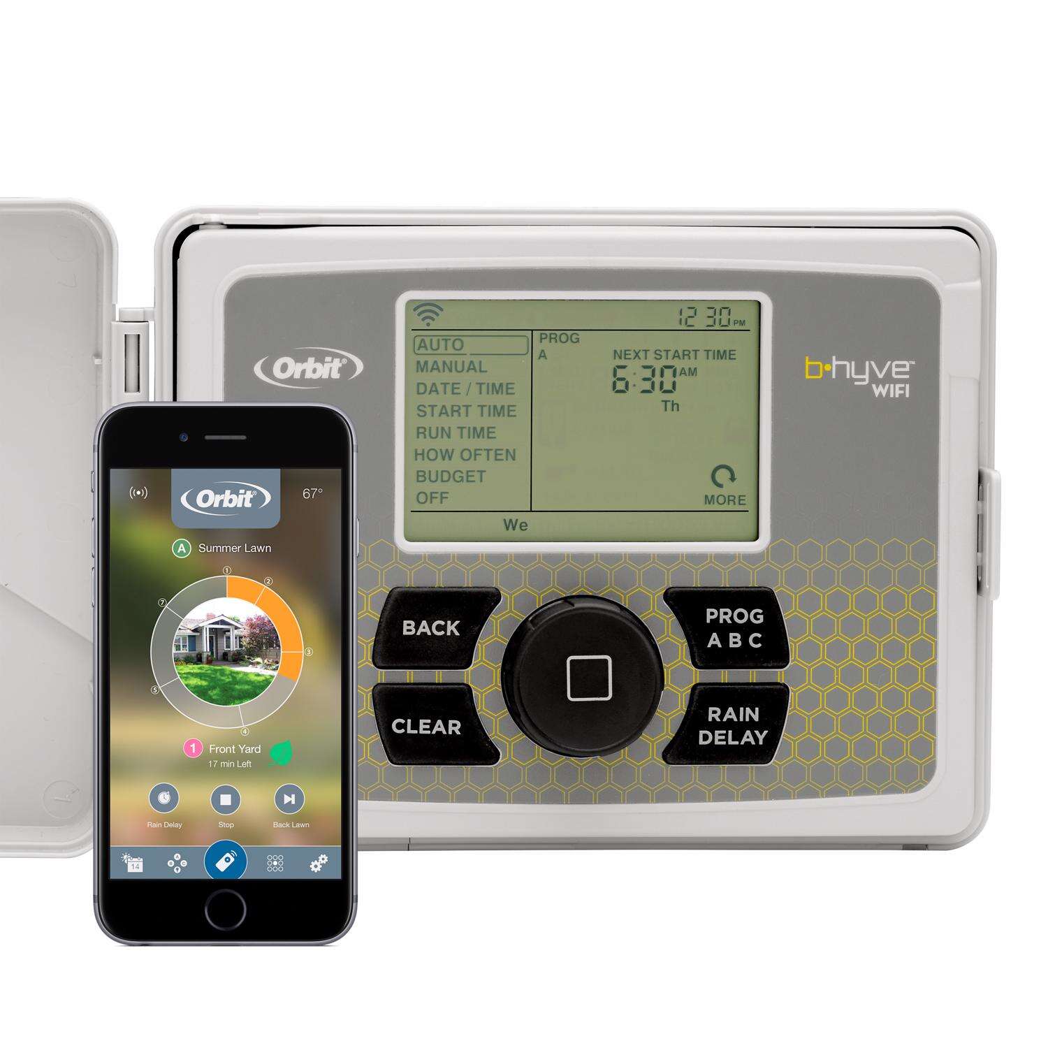 Orbit B-Hyve Programmable 6 Zone WiFi Sprinkler Timer