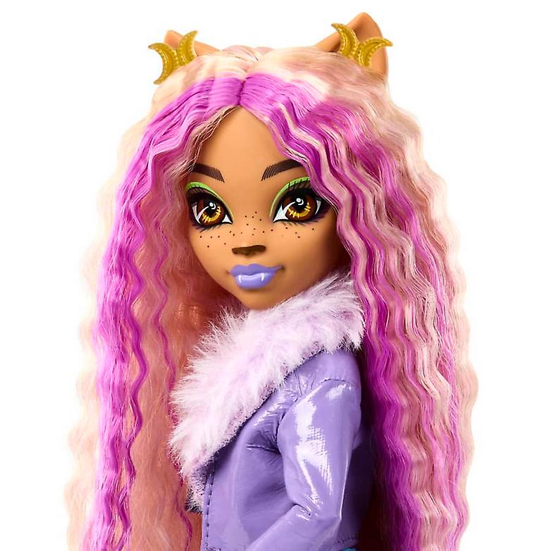 Monster high doll and fashion set， clawdeen wolf with dress-up locker 19+ surprises