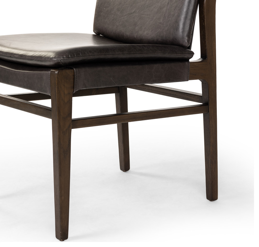 Aya Dining Chair Sonoma Black   Midcentury   Dining Chairs   by Zin Home  Houzz