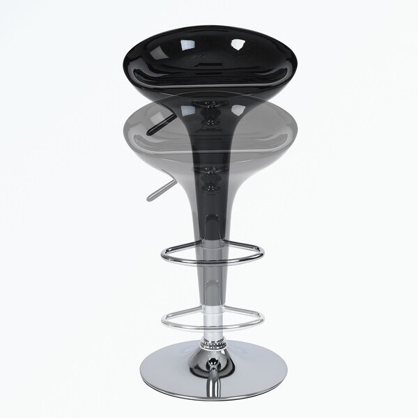 Set of 2 Swivel Adjustable Height Bar Stools