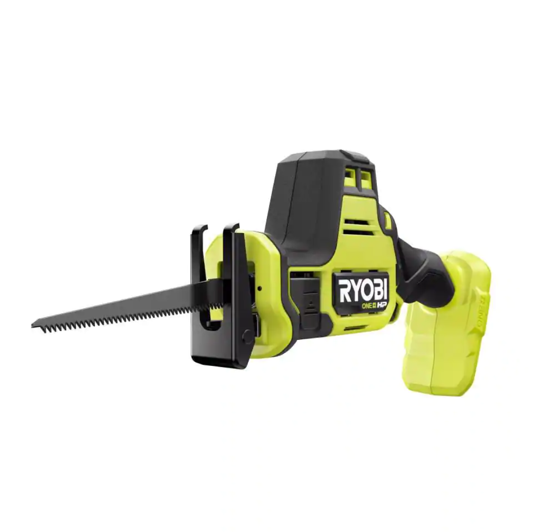 RYOBI PSBRS01B ONE+ HP 18V Brushless Cordless Compact One-Handed Reciprocating Saw (Tool Only)