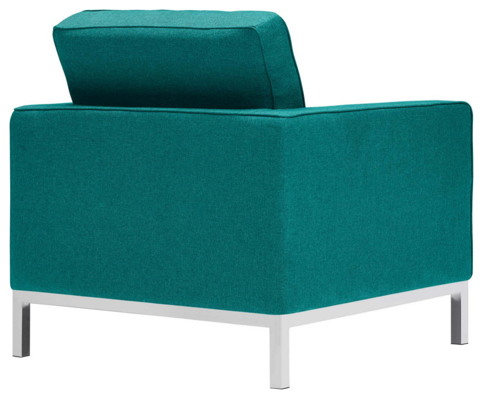 Aaliyah Teal Upholstered Fabric Armchair   Modern   Armchairs And Accent Chairs   by Rustic Home Furniture Deco  Houzz