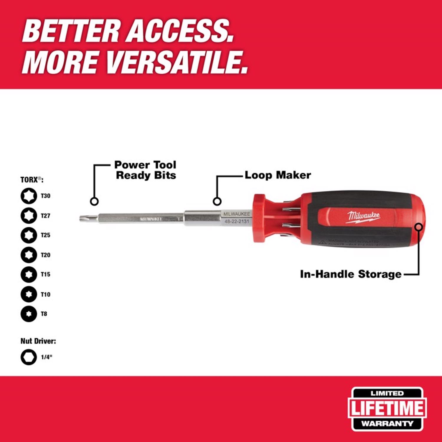 MW Torx 9-in-1 Multi-Bit Screwdriver Set 10 in.