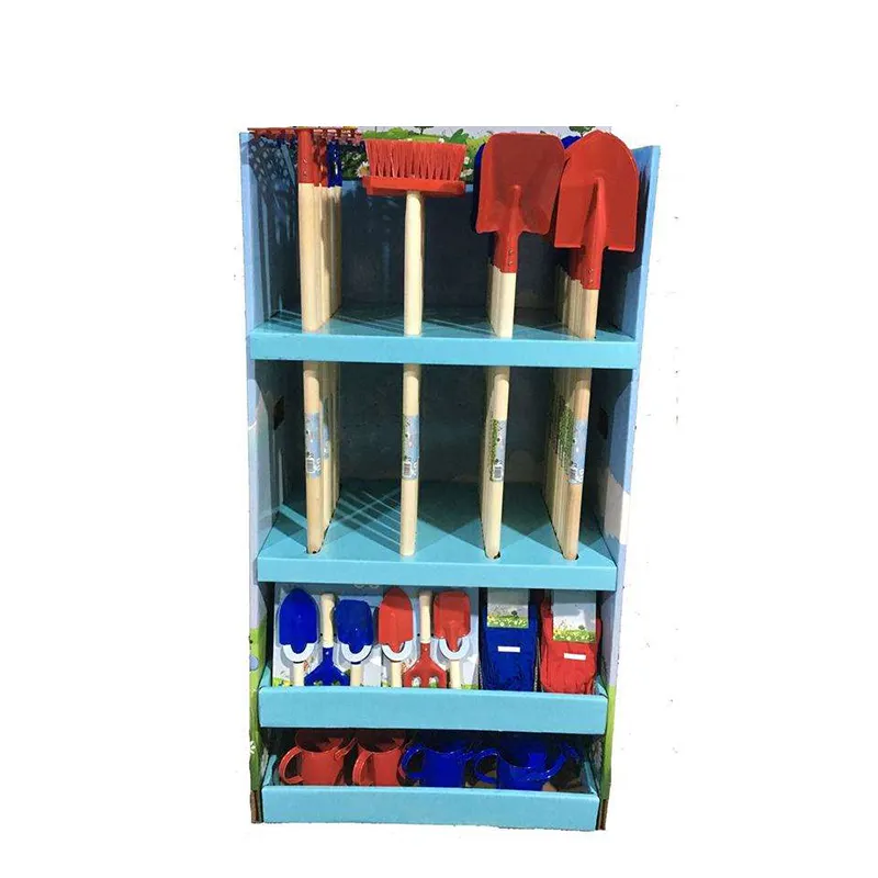 Customized Display box Manual Garden Farm Shovel Weeding Rake Tool Steel Hand Garden Tools