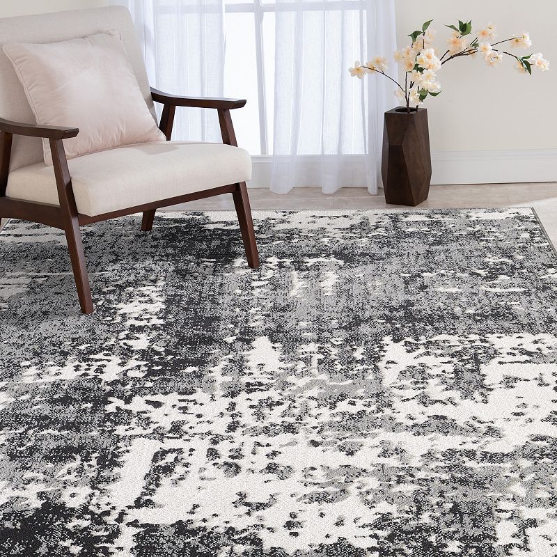 Loomaknoti Muroe Soft White and Gray Rug