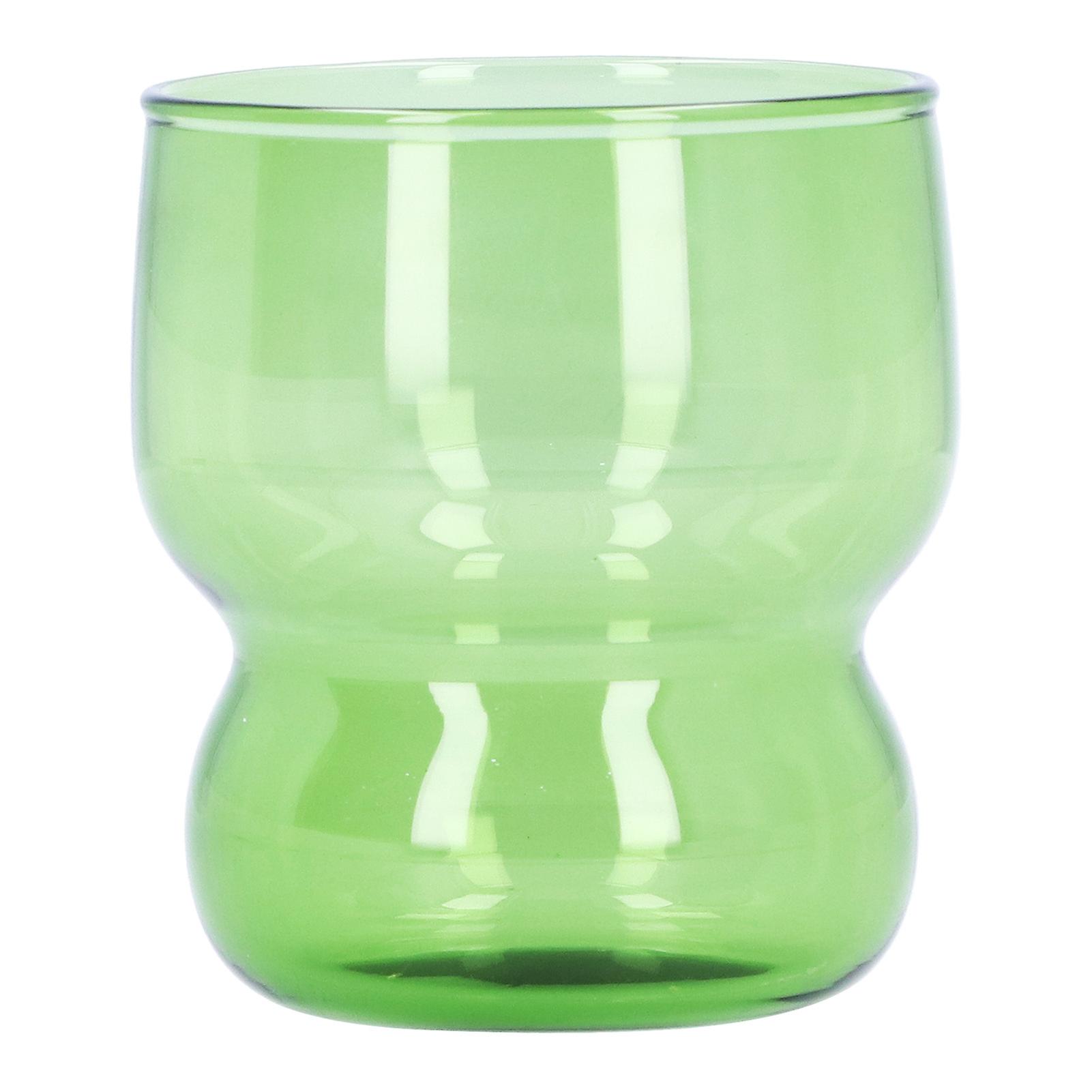 High Borosilicate Glass Cup Heatresistant Drinking Juice Cup For Home Hotel Coffee Shopgreen