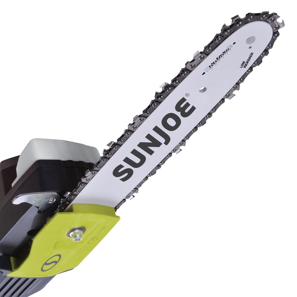 Sun Joe iON100V 10PS CT Cordless Modular Pole Chain Saw   Green