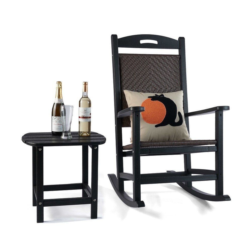 Polydun Outdoor Plastic Rocking Chair