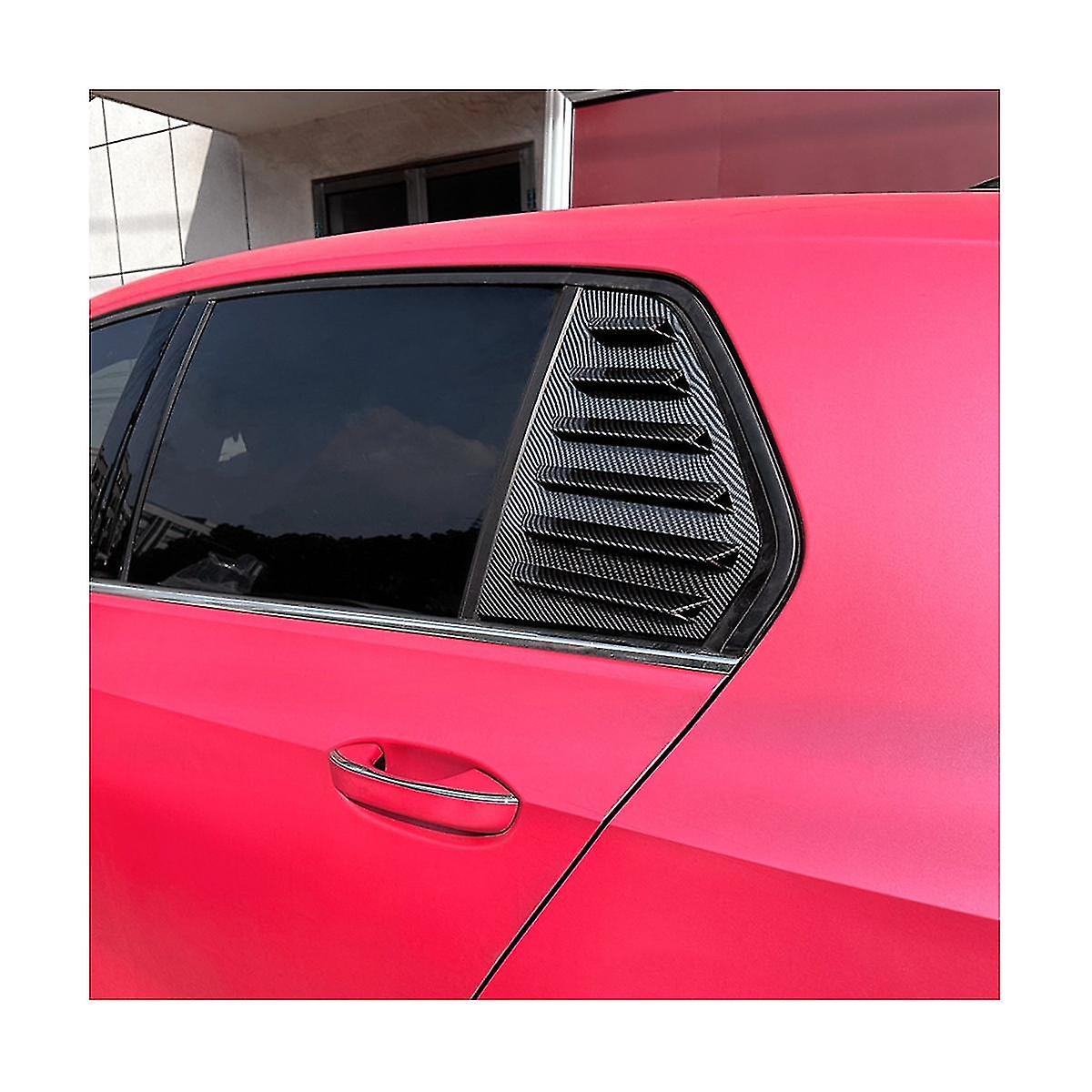 Car Side Rear Window Blind Shutter Side Vent Cover Trim Decoration For 8 Mk8 2020-2022(black)