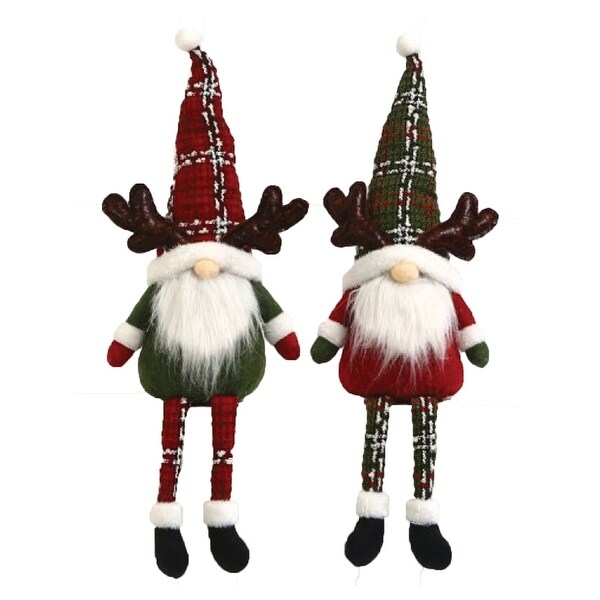 Set of 2 Reindeer Gnomes Christmas Figurines 18