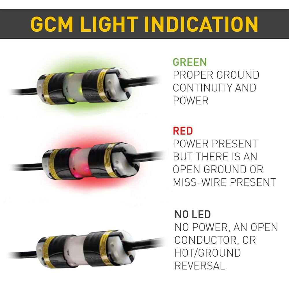 Legrand Pass  Seymour Extra-Hard Use Ground Continuity Monitoring 20 Amp 125-Volt NEMA 5-20R Straight Blade Connector PS5369XGCM