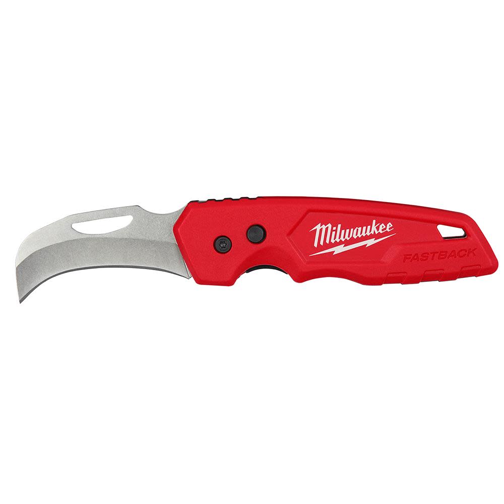 Milwaukee FASTBACK Hawkbill Folding Pocket Knife 48-22-1525 from Milwaukee