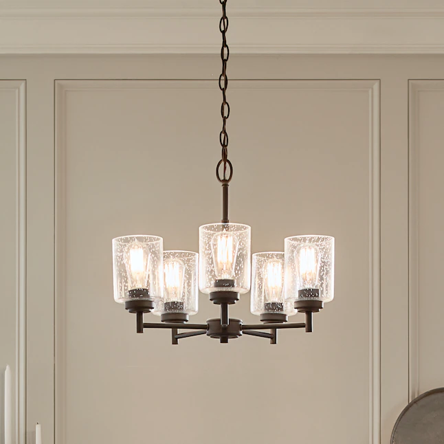 Kichler 44030BK Winslow 5-Light Black Modern/Contemporary Chandelier