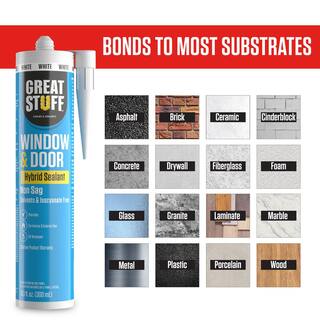 GREAT STUFF 10.1 fl. oz. Clear Window and Door Hybrid Polymer Sealant 99DOOR3007