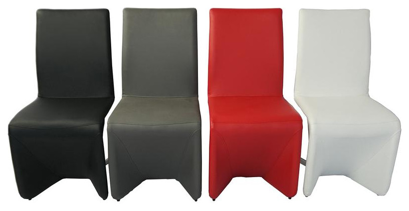 Bernice Dining Chairs in Red   Contemporary   Dining Chairs   by BisonOffice  Houzz