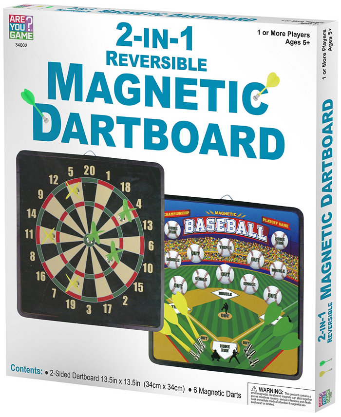 Areyougame 2-in-1 Reversible Magnetic Dartboard