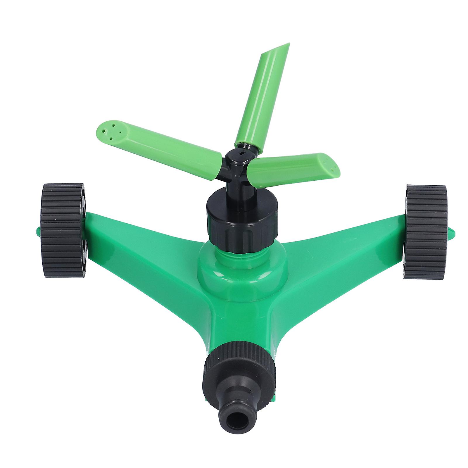 360 Degree Automatic Rotating Sprinkler 3 Arms Watering Nozzle for Garden Lawn Agriculture