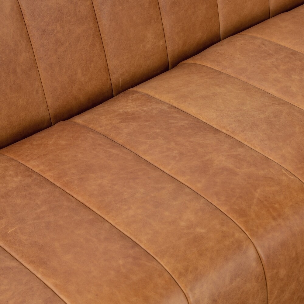 Poly and Bark Canale Sofa   Genuine Italian Leather