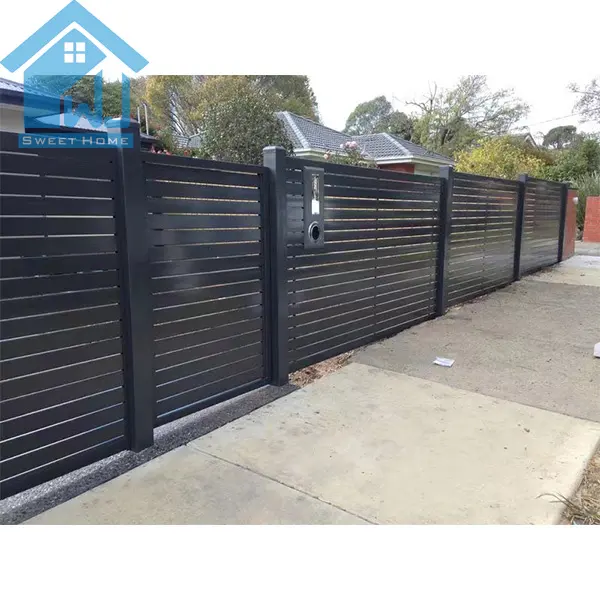 garden backyard private safety high configuration aluminum fence Chinese factory directly supply all season fence