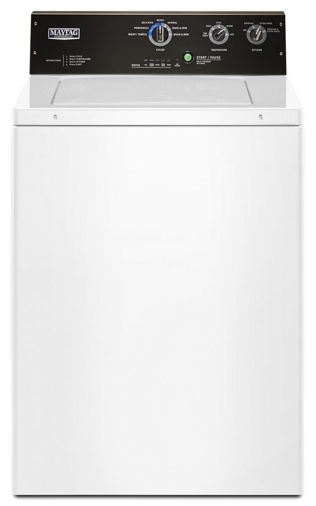 Maytag MVWP575GW 3.5 Cu. Ft. Commercial-Grade Residential Agitator Washer