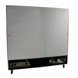 Cooler Depot 81 in. W 72 cu. ft. Three Glass Door Commercial Merchandiser Refrigerator in Stainless Steel dxxcfd3g