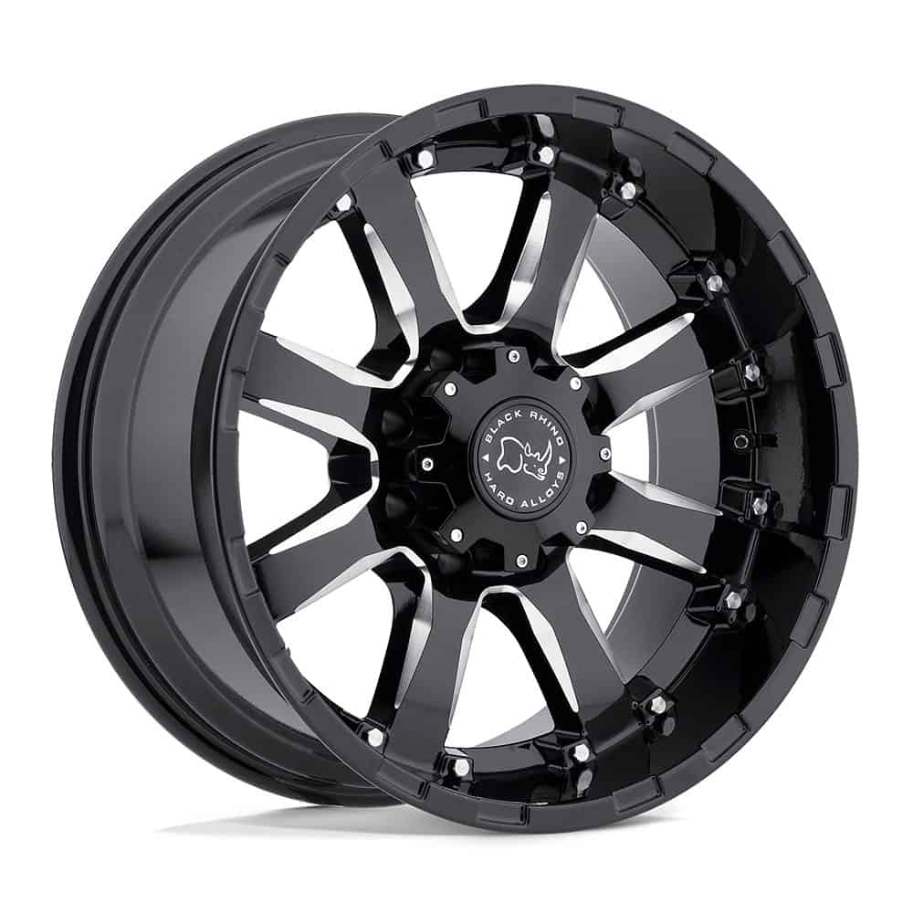 Black Rhino BRSRA 20X9 8X170 G-BLK-MILL 12MM