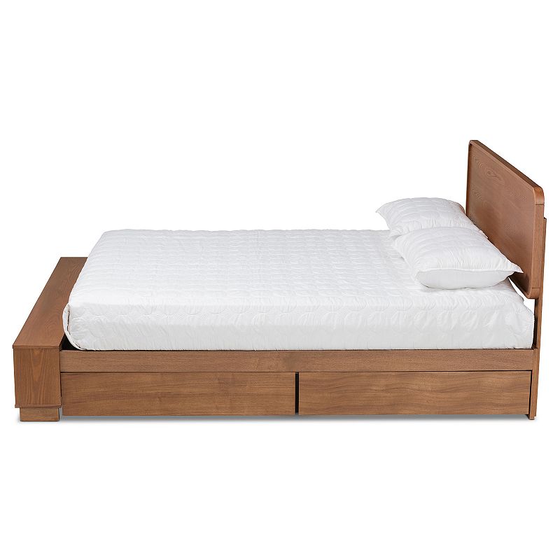 Baxton Studio Vita Platform Storage Bed