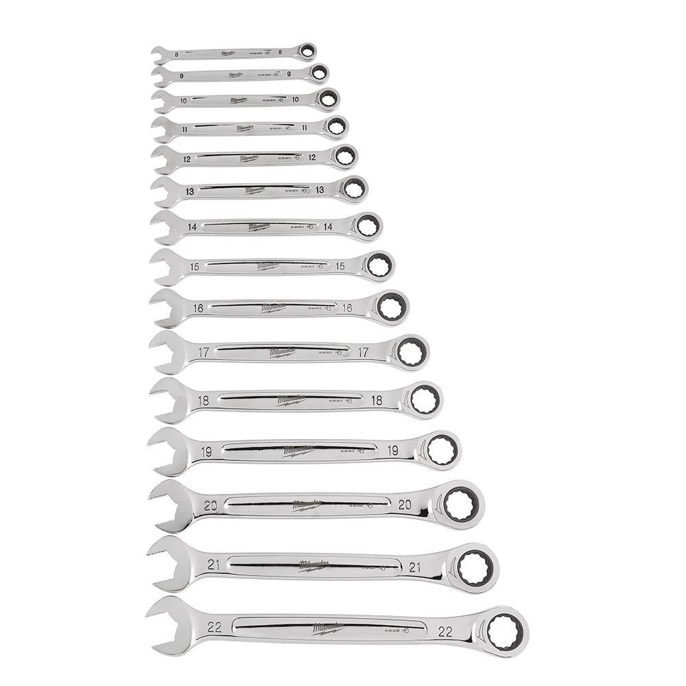 MW Ratcheting Wrench and Screwdriver Mechanics Tool Set (21-Piece) 48-22-9516-48-22-2706