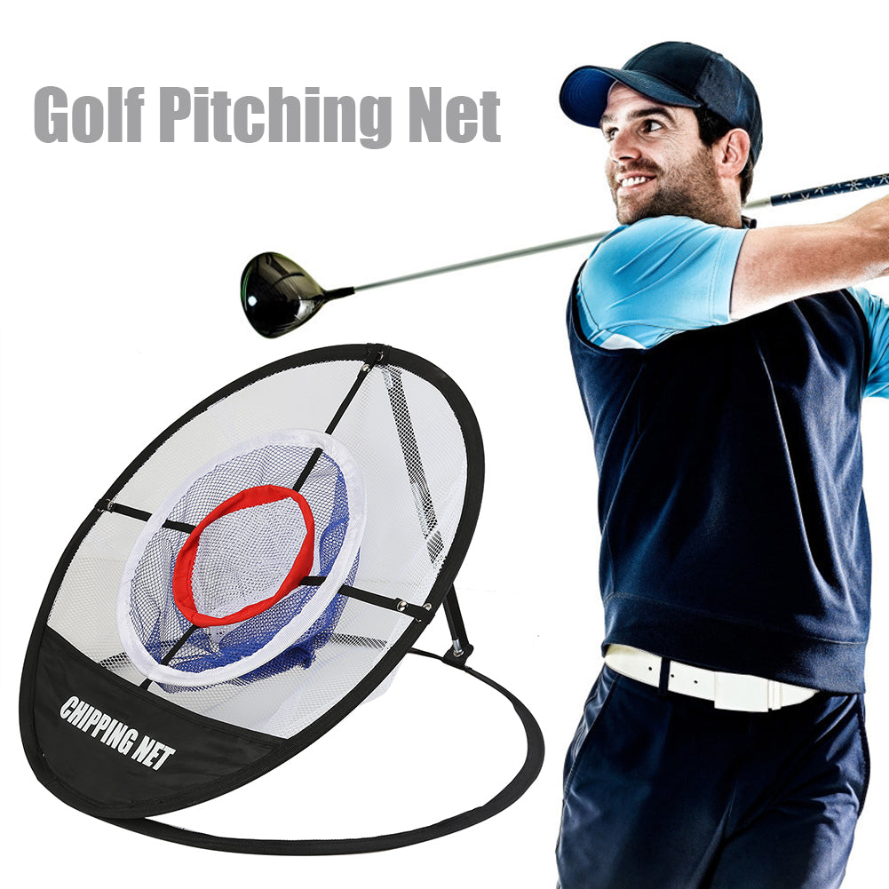 Foldable Golf Practice Net 3 Layer Chipping Hitting Pitching Training Cages