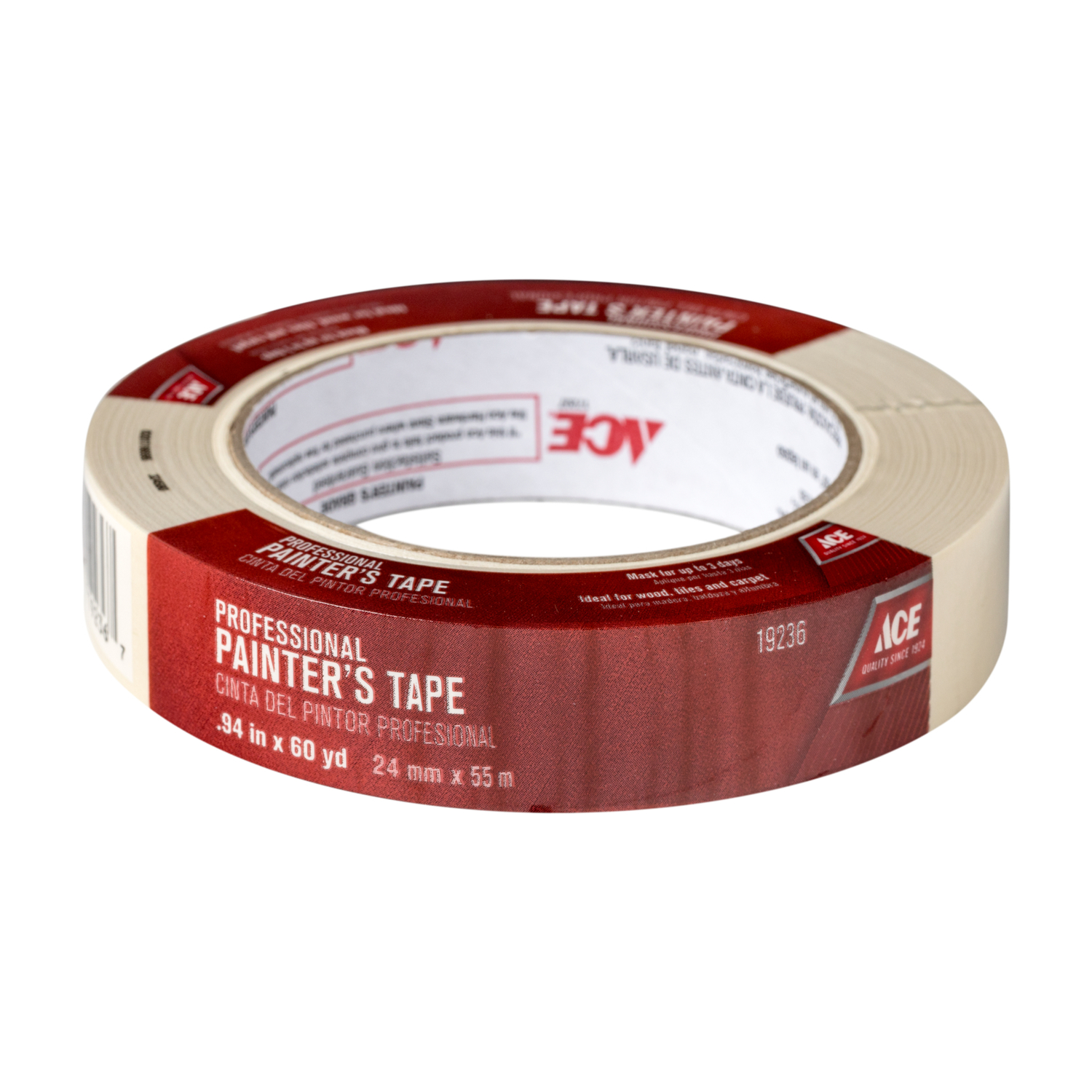 Ace 0.94 in. W X 60 yd L Beige Medium Strength Painter\u0027s Tape 1 pk