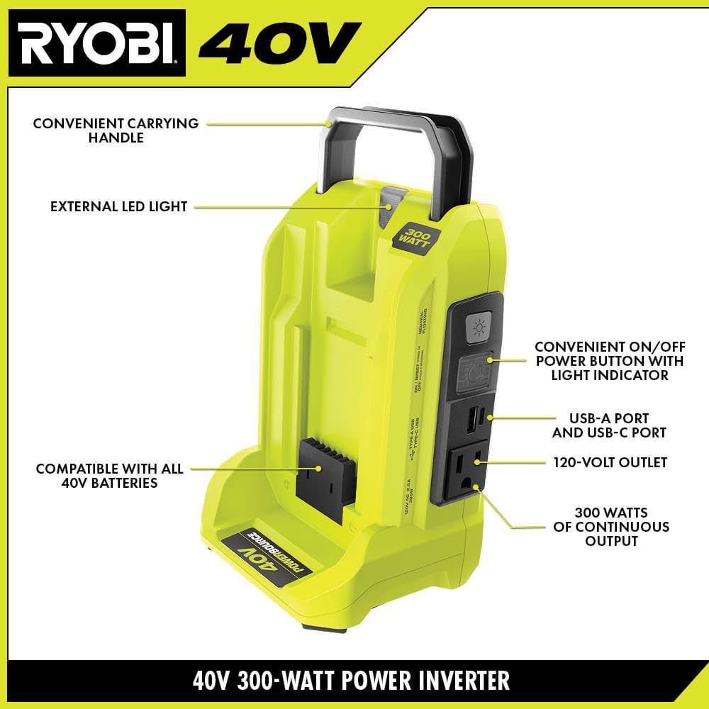 RYOBI 40V 300Watt Power Source