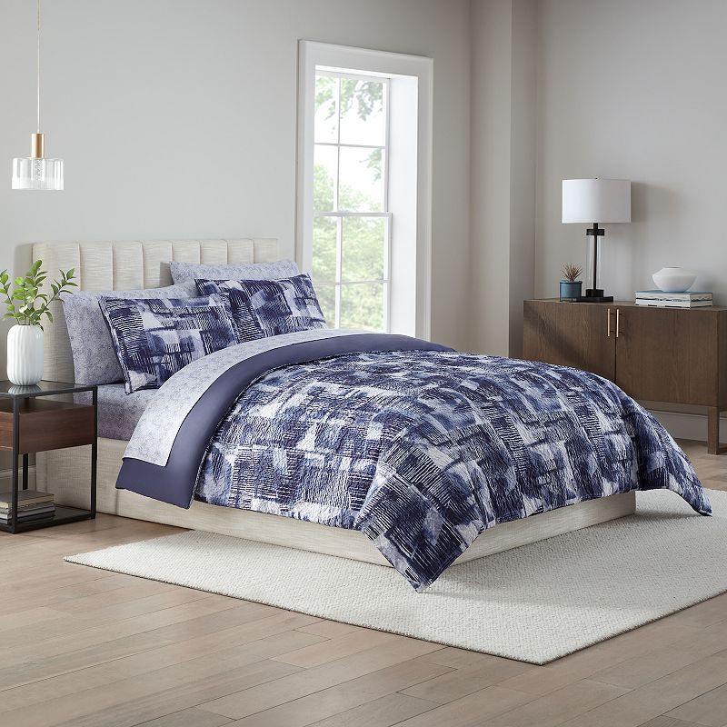 Nine West Nora Geo Printed Texture Bedding Set