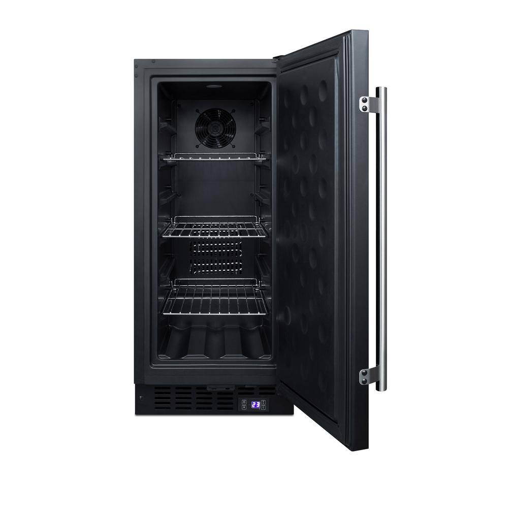 Summit Appliance 2.45 cu. ft. Frost Free Upright Commercial Freezer in Black SCFF1533BL