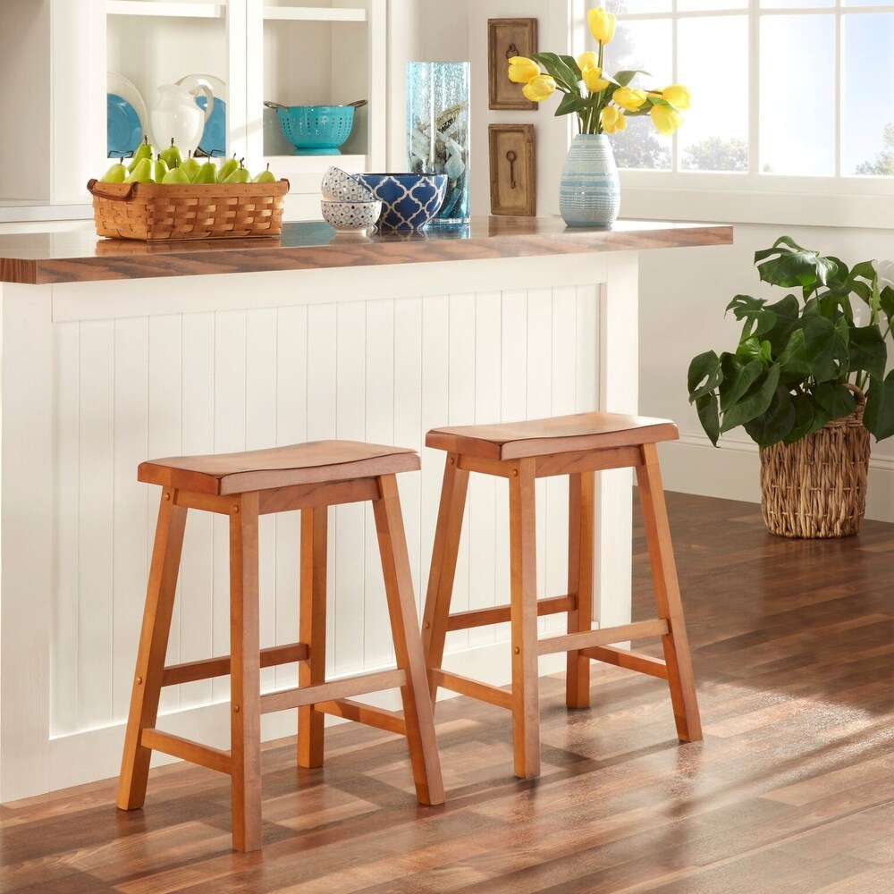 Salvador Saddle Seat Counter Stool (Set of 2) by iNSPIRE Q Bold