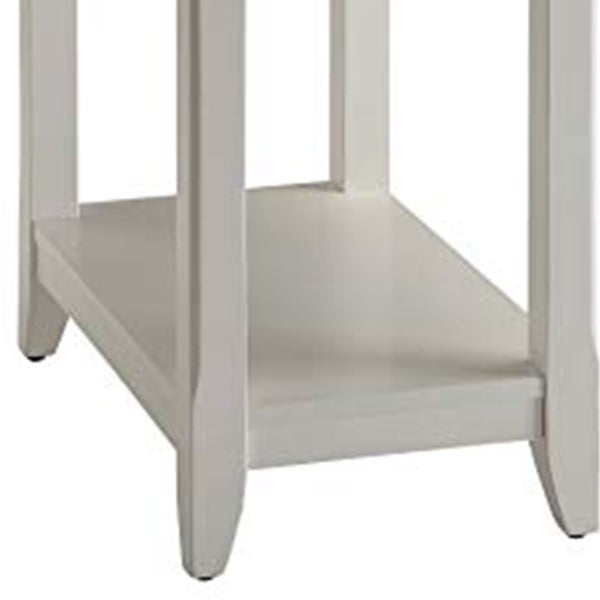 Affiable Side Table， White