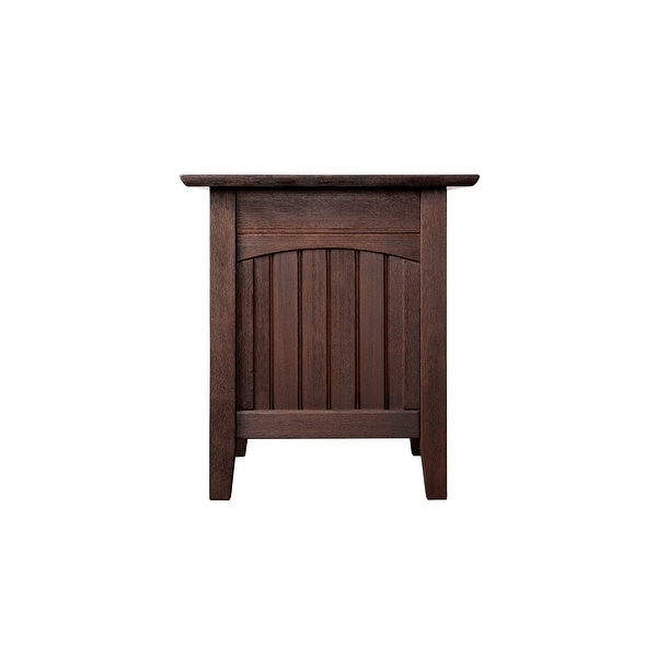 Nantucket Solid Wood End Table with USB Charger Set of 2