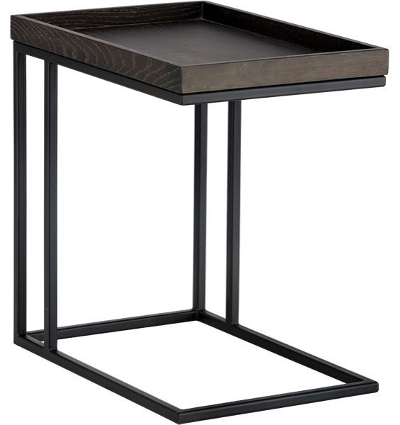 Sunpan Artezia Arden C Shaped End Table   Industrial   Side Tables And End Tables   by Unlimited Furniture Group  Houzz