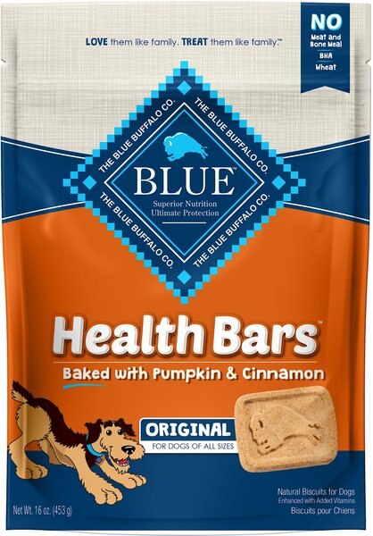 Blue Buffalo Health Bars Baked with Pumpkin and Cinnamon Dog Treats