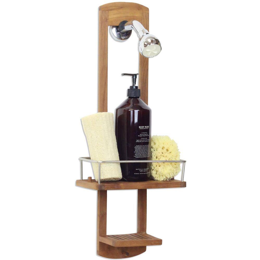 AquaTeak The Original Moa Small Teak Shower Caddy 303